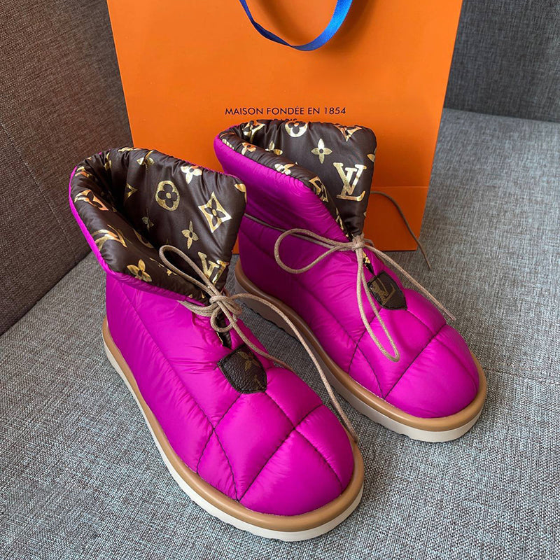 New fashion printed warm snow boots PT1023110617