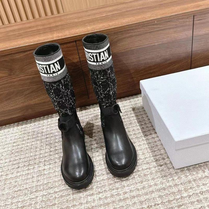 Embroidered  Boots Women's Autumn And Winter Boots High Boots New Knight Letter Short Boots-PD05202340402