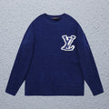 Unisex embroidered stand up collar cashmere sweater 1024103123