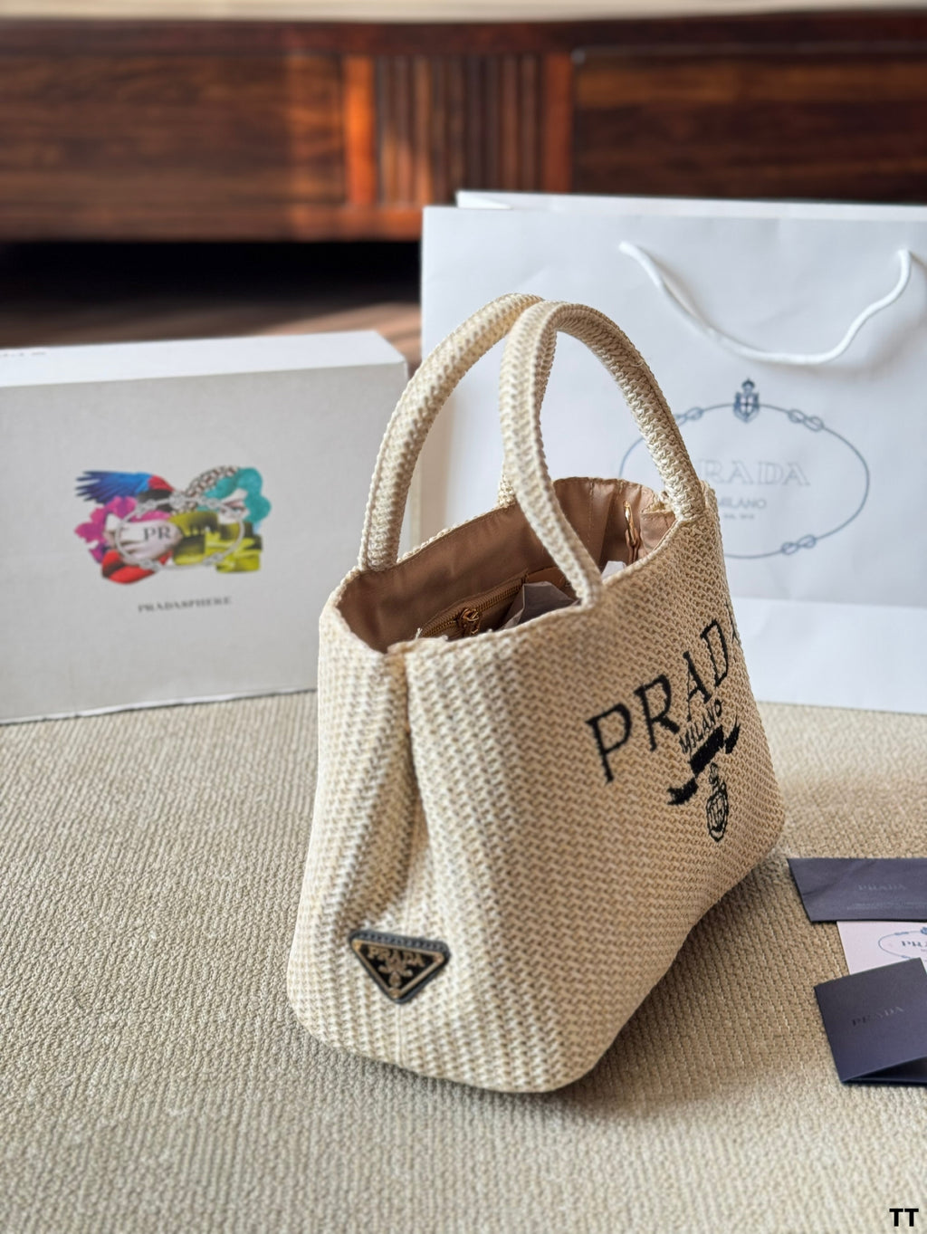 P Fashion Canvas Sunshine Straw Bag 0725022812