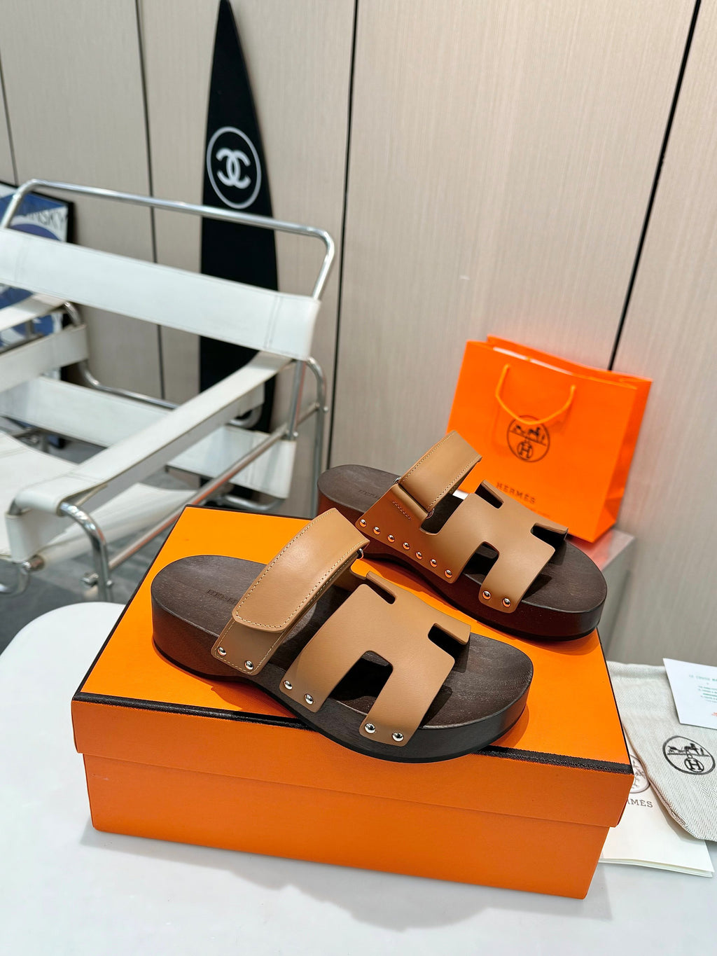 H Fashion Clogs Sole Rivet Ladies Slippers 0725031302