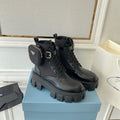 P Fashion Nylon Patchwork Pocket Boots 0724111204