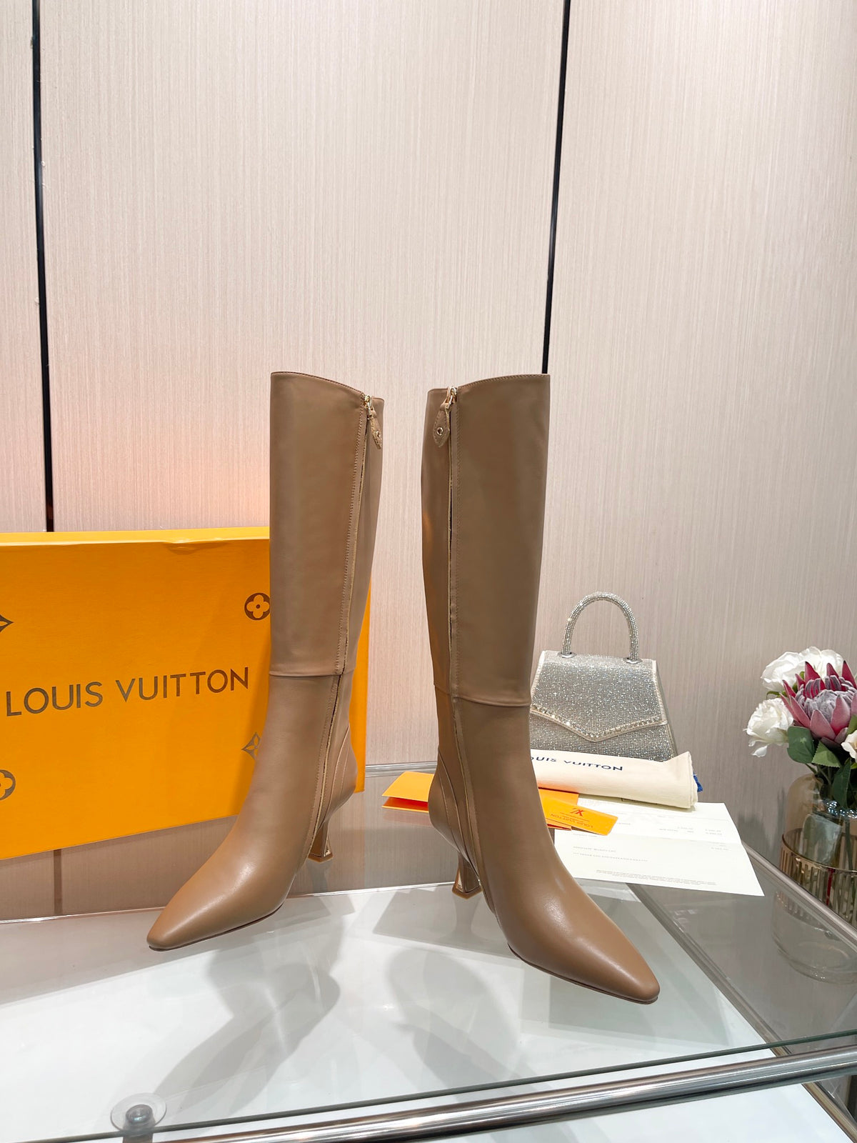 L new fashion 6.5cm leather boots 0724102307