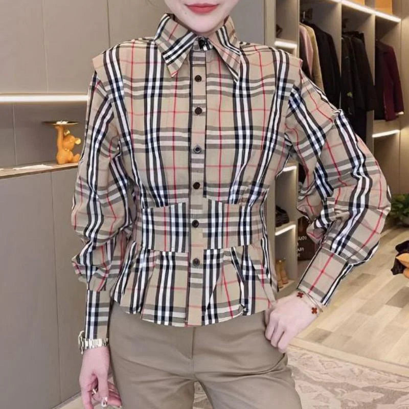 New Fashion Trend Plaid Shirt 1024050704
