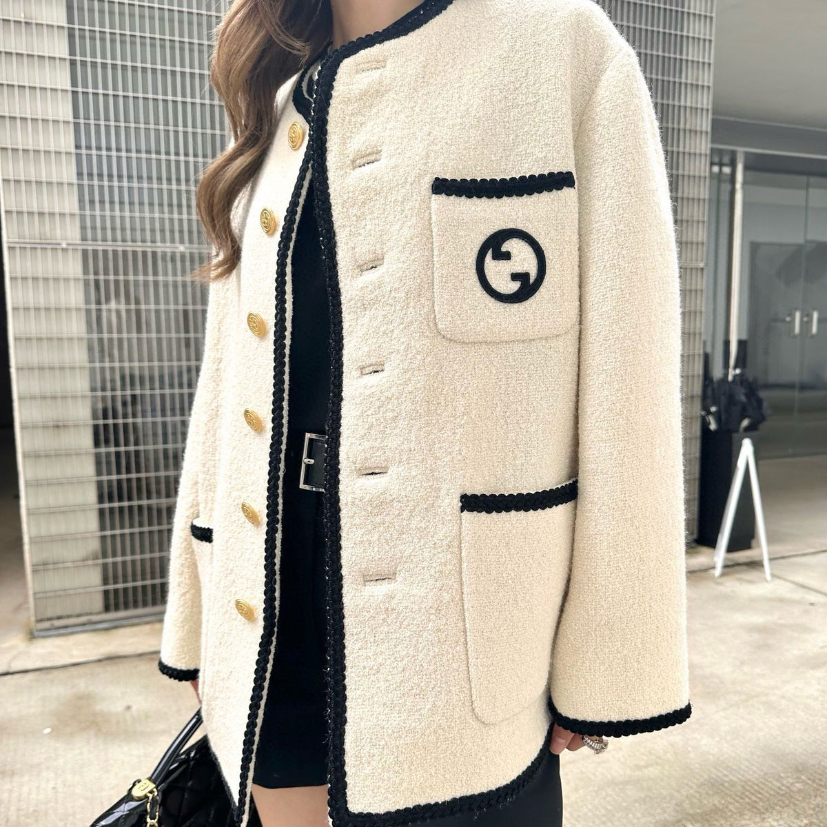 G fashion white cardigan jacket XC0723101907