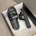 Fashionable plaid classic platform sandals 1024022104