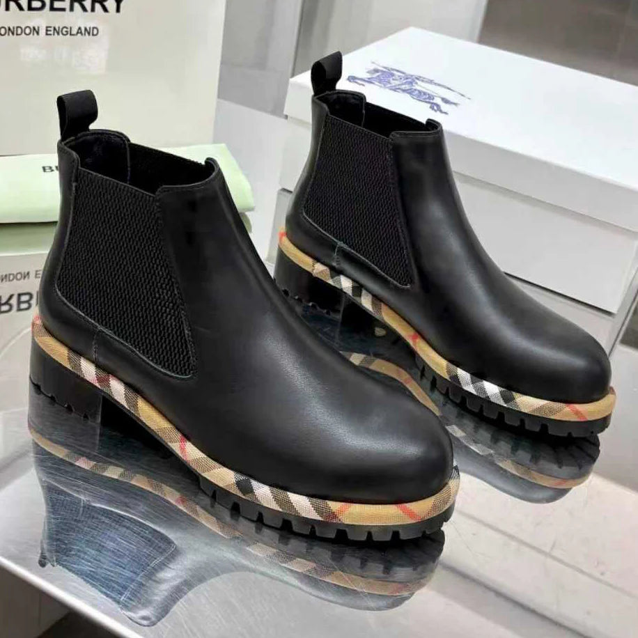 New Classic Plaid Ankle Boots 1025102713