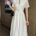 New French Style Platycodon Lace Dress 1024050907