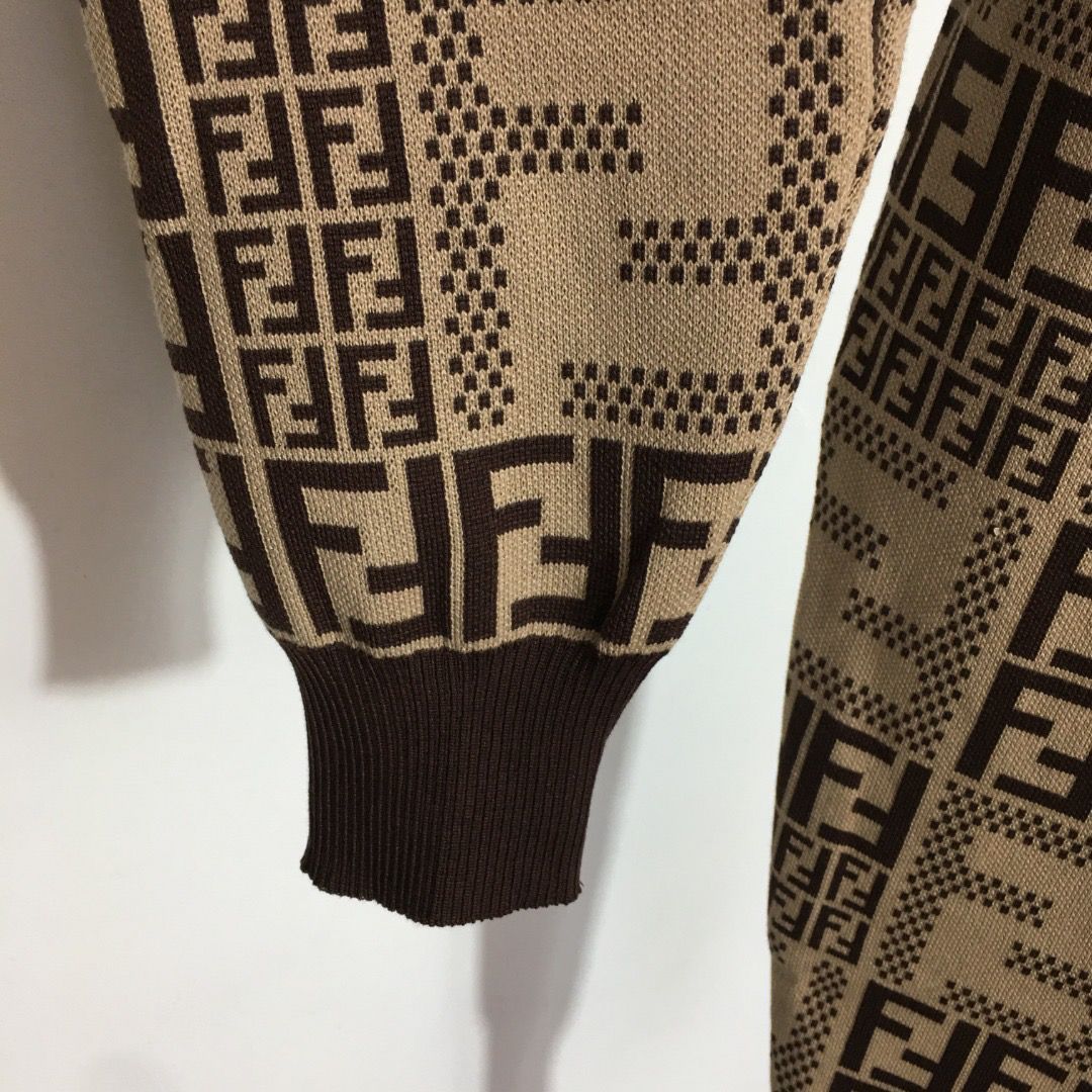 Fashion casual sports hooded knit suit PD1023081724