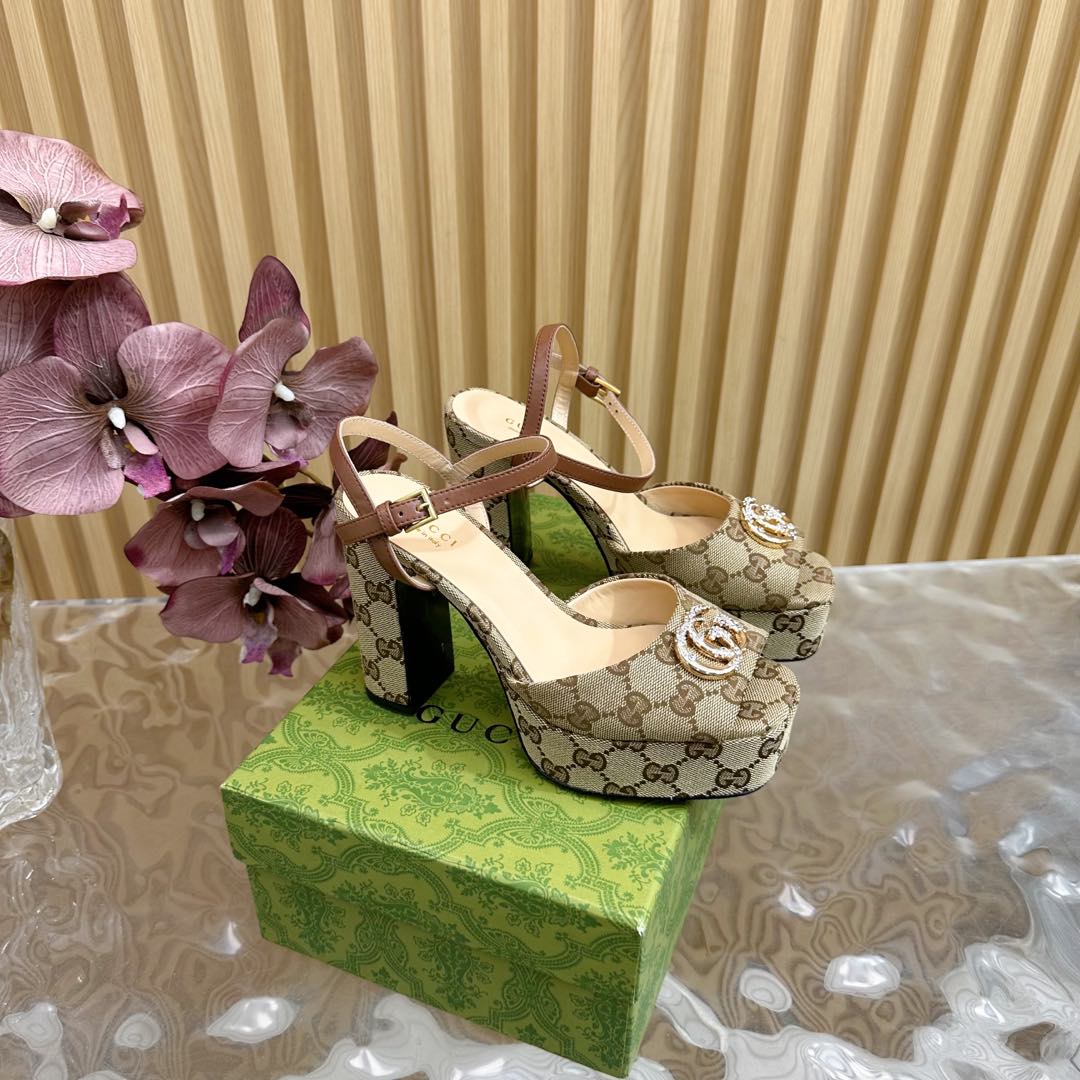 G new fashion ladies printed high heels 0725042006