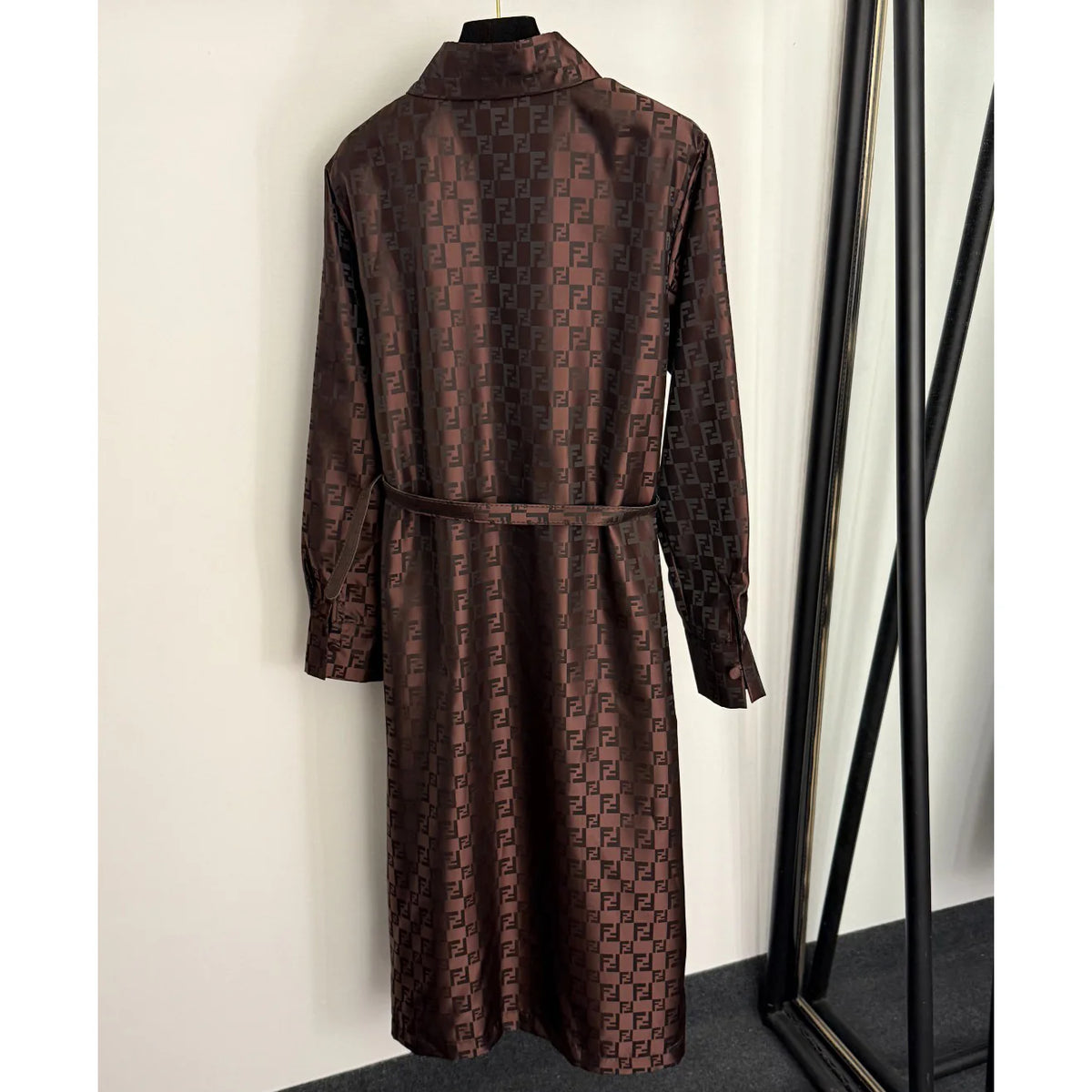 New Vintage Floral F-Letter Jacquard Coat 1025092307