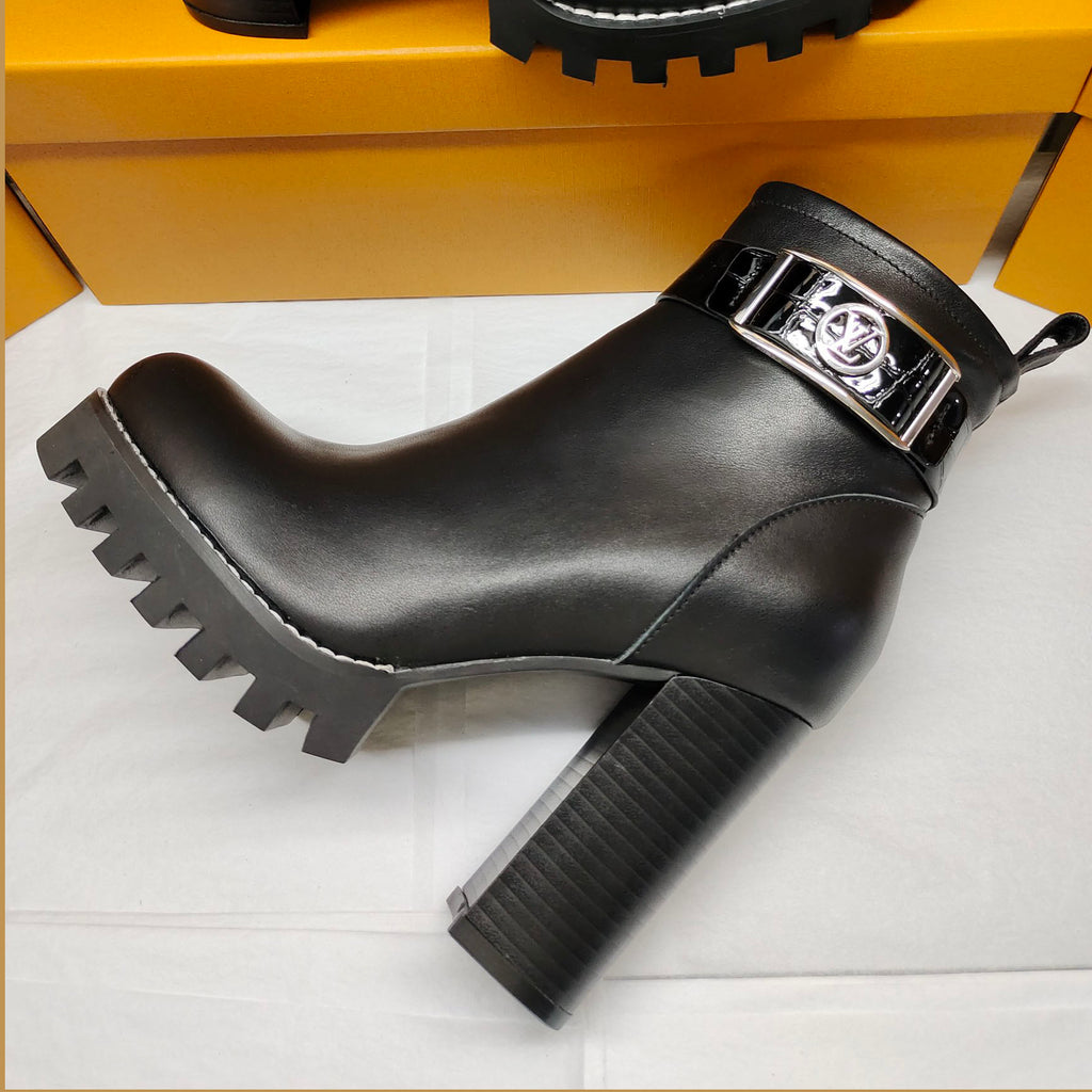 New side zip calfskin high top ankle boots fb04240909027
