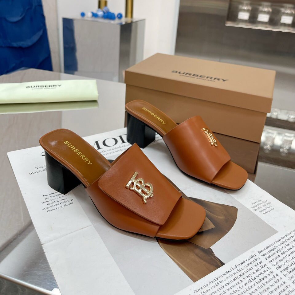 Thick heel sandals slippers 1824041117