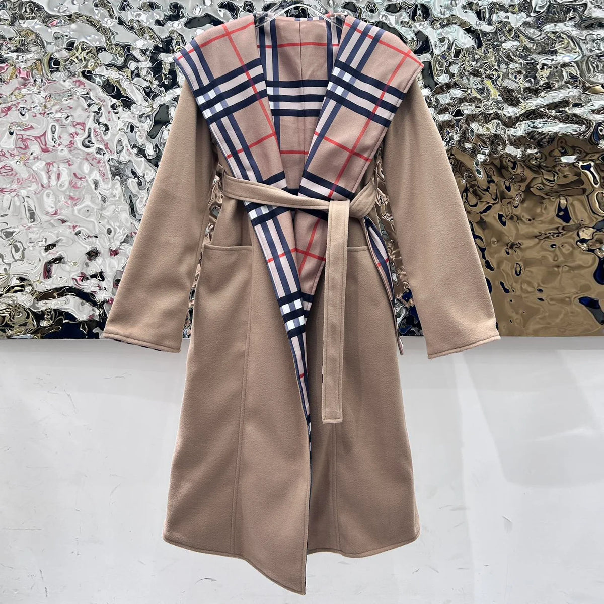 New fashion plaid coat 1024103018