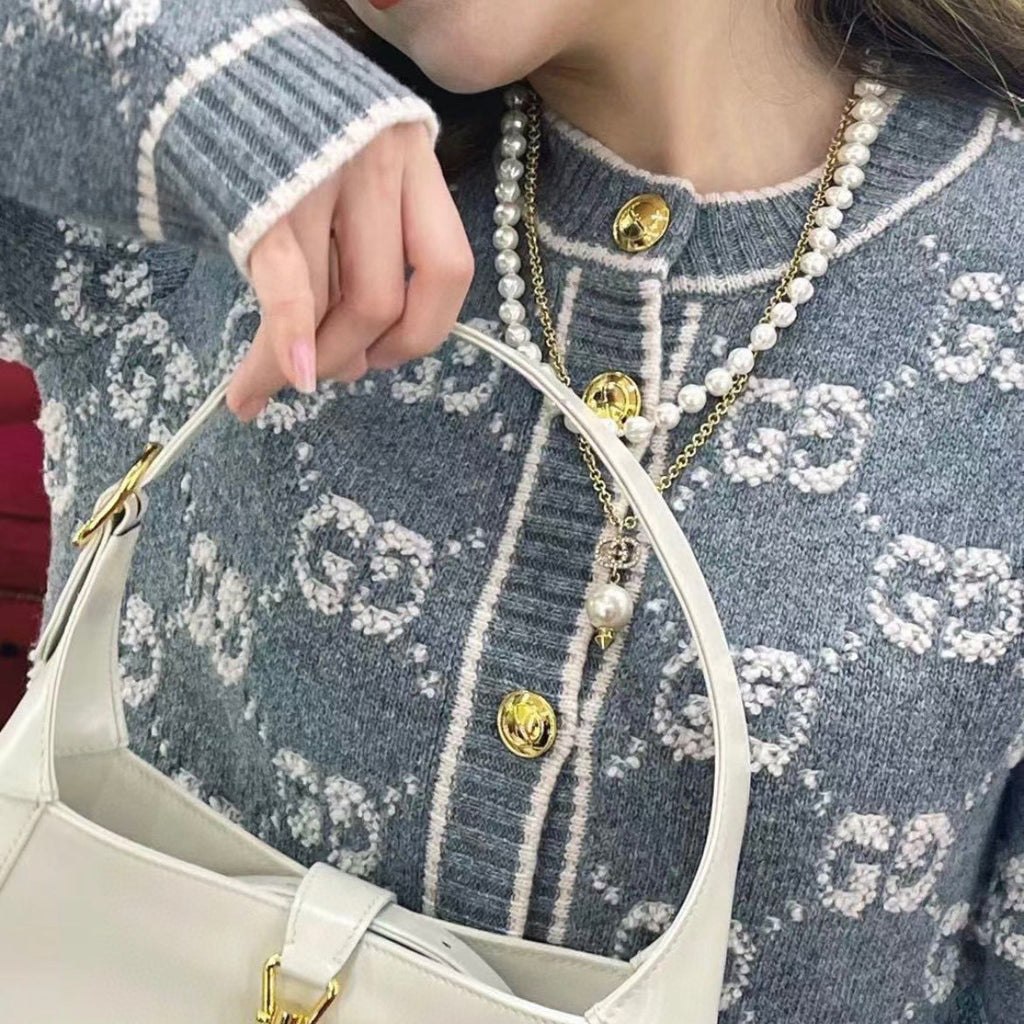 G Women's Fashion Printed Cardigan Sweater XC0723092604