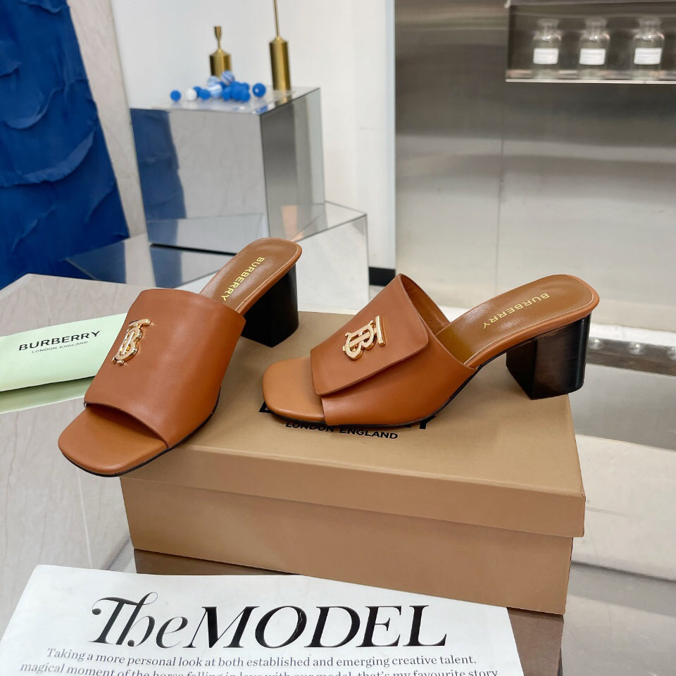 Thick heel sandals slippers 1824041117