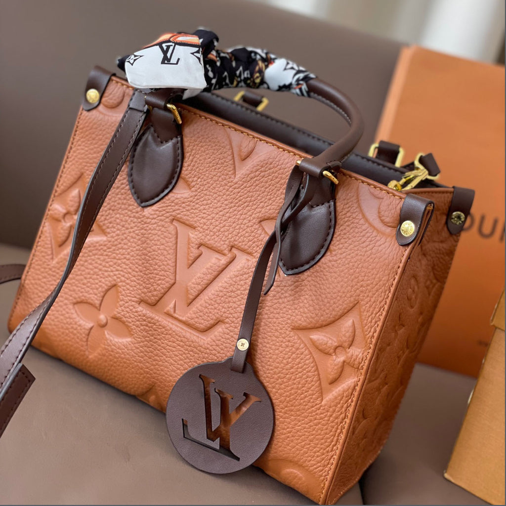 L Fashion Embossed Cowhide Bag XC24092411