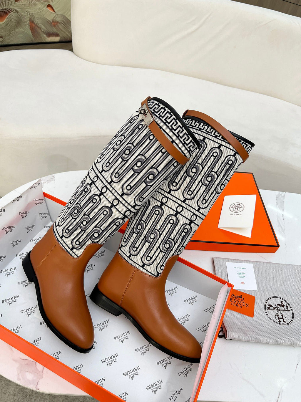 H Kelly Buckle Knight Boots 0724110418