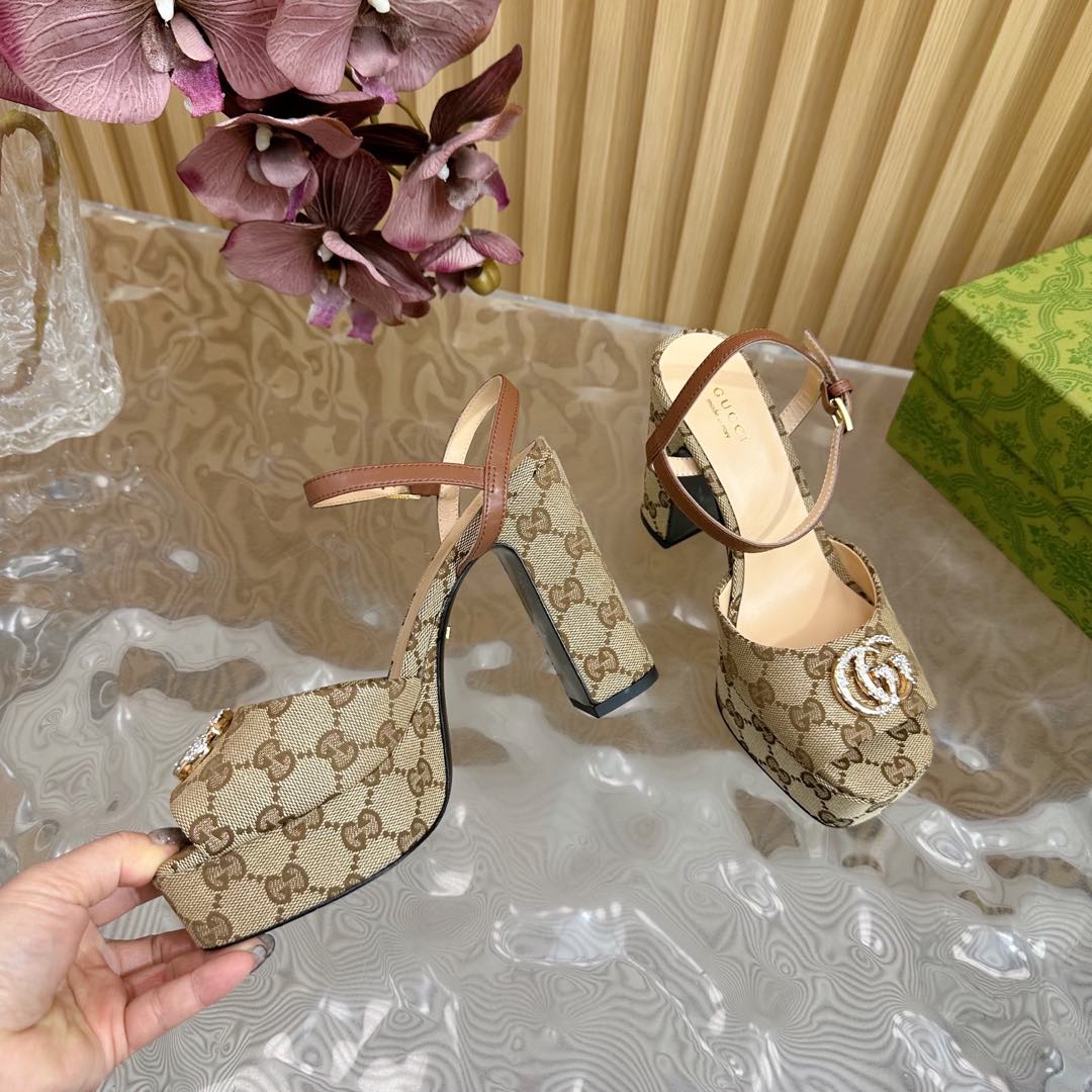 G new fashion ladies printed high heels 0725042006