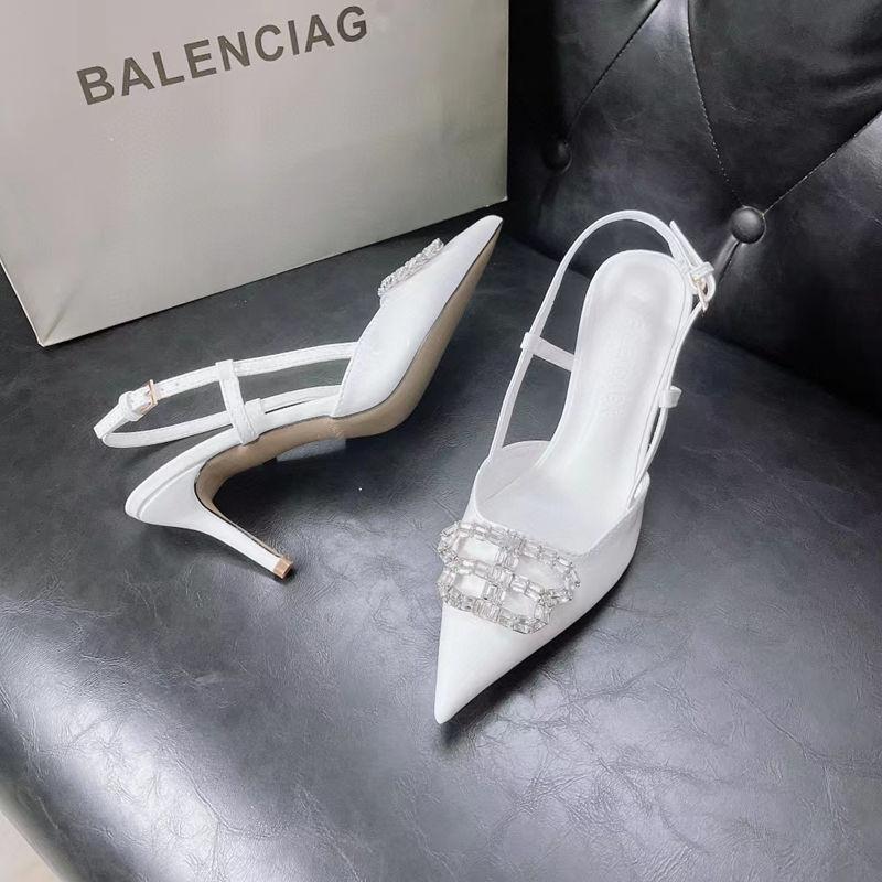 Fashion Rhinestone Toe Covered Sandals Pointed High Heels 1024070809