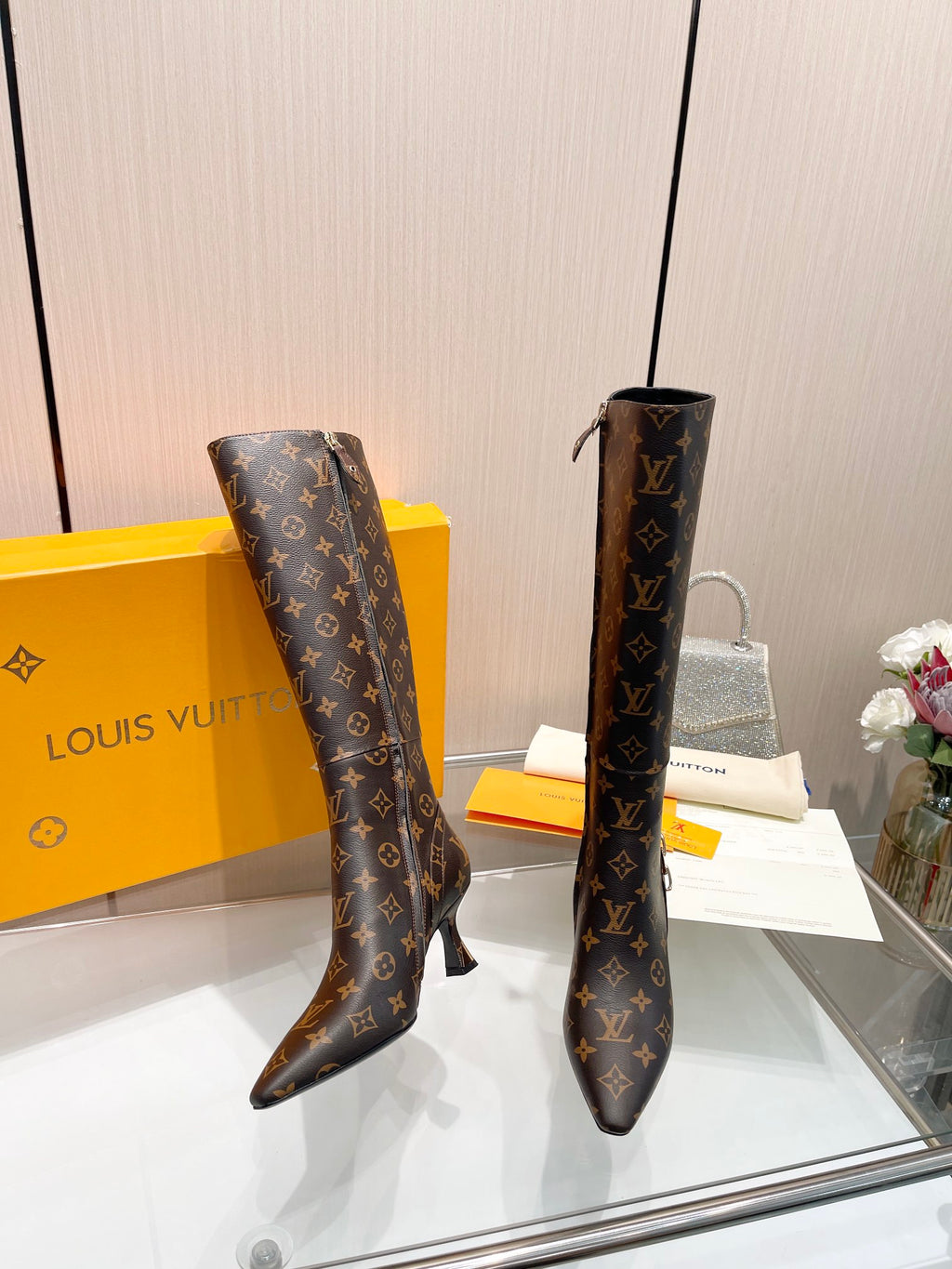 L new fashion printed leather boots 0724102308