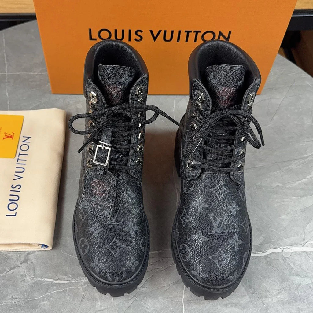 New fashion printed couple's short boots 1024101702