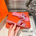 New Style Flat Bottom Rhinestone Fashion Casual Slippers 1024070810