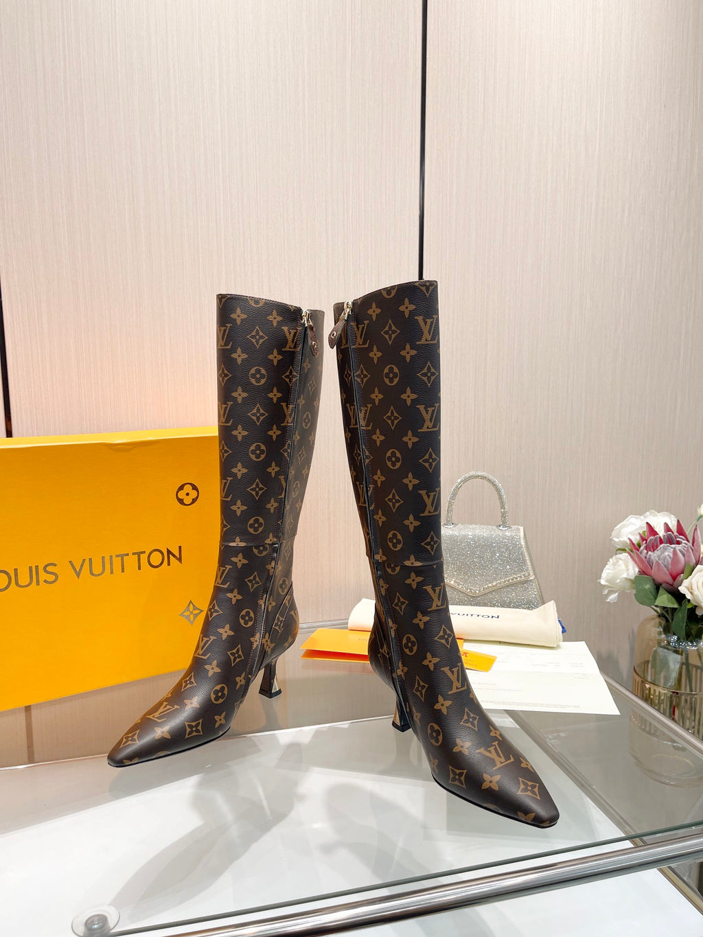 L new fashion printed leather boots 0724102308