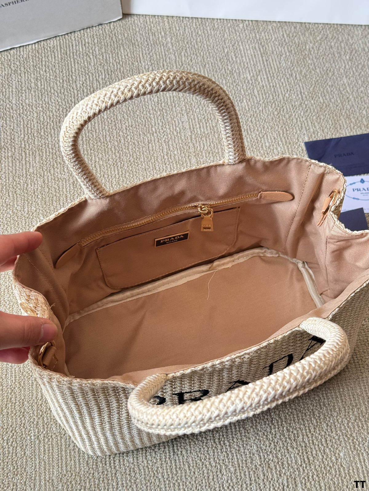 P Fashion Canvas Sunshine Straw Bag 0725022812