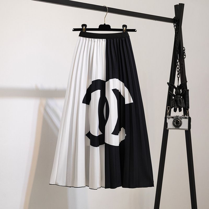 Fashion printed large swing skirt PD10061620