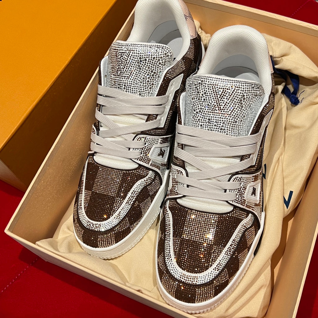 V-full diamond couple sneakers XC0723072508