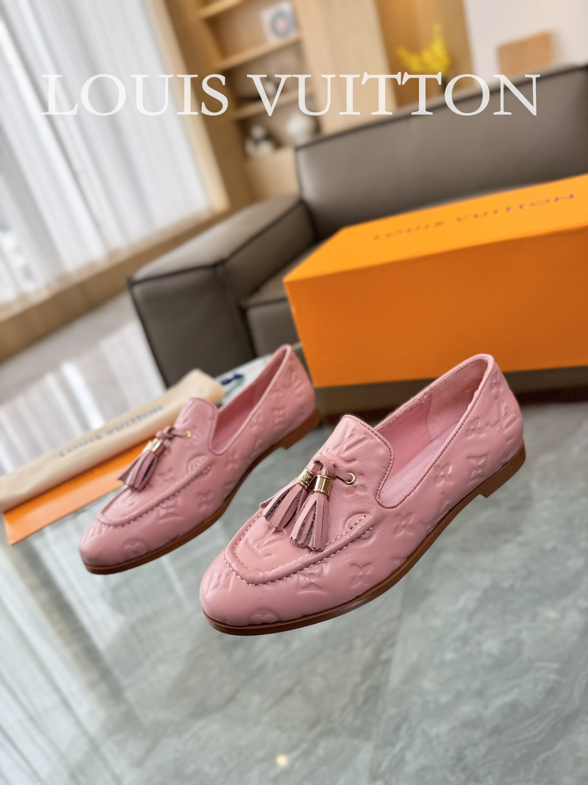 Unisex tassel printed loafers for men and women 0724052101