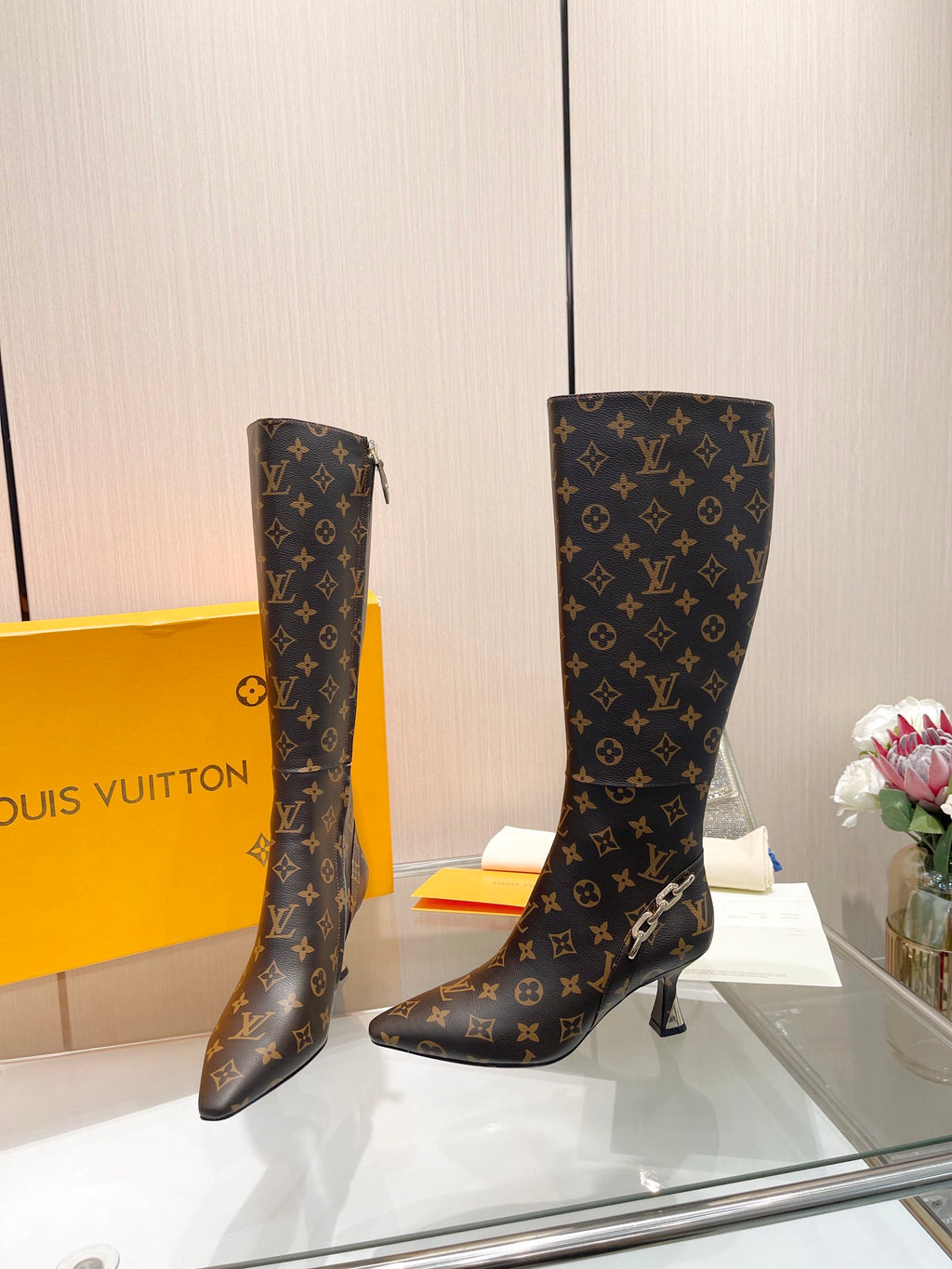 L new fashion printed leather boots 0724102308