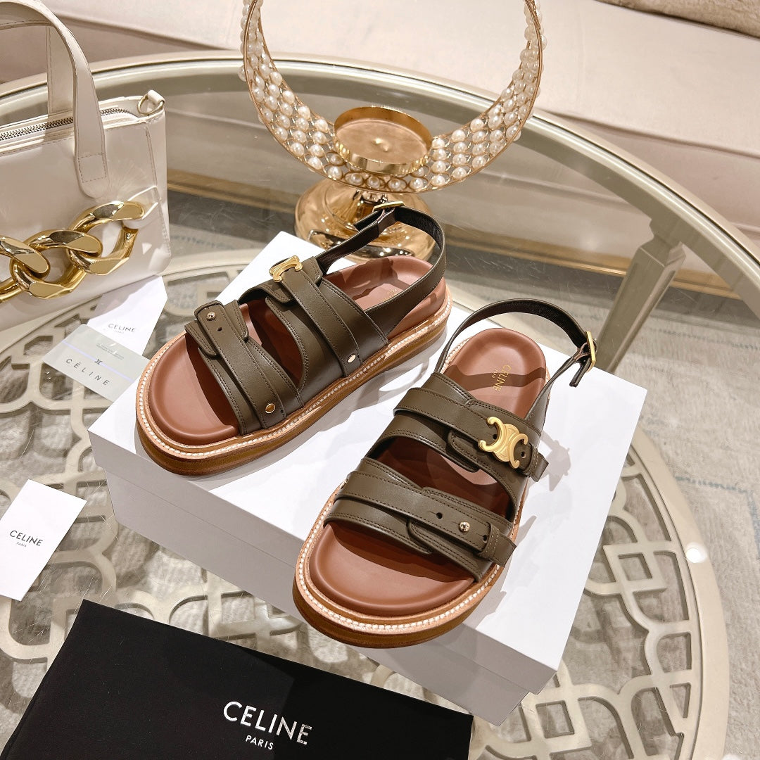CLN Fashion Leather Roman Sandals 0725041402