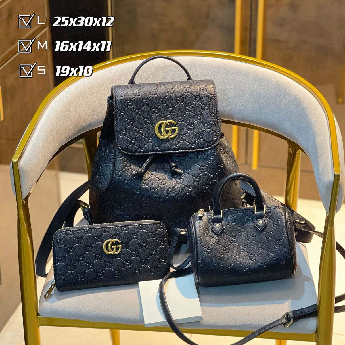 New fashion design style all-match three-piece bag S53