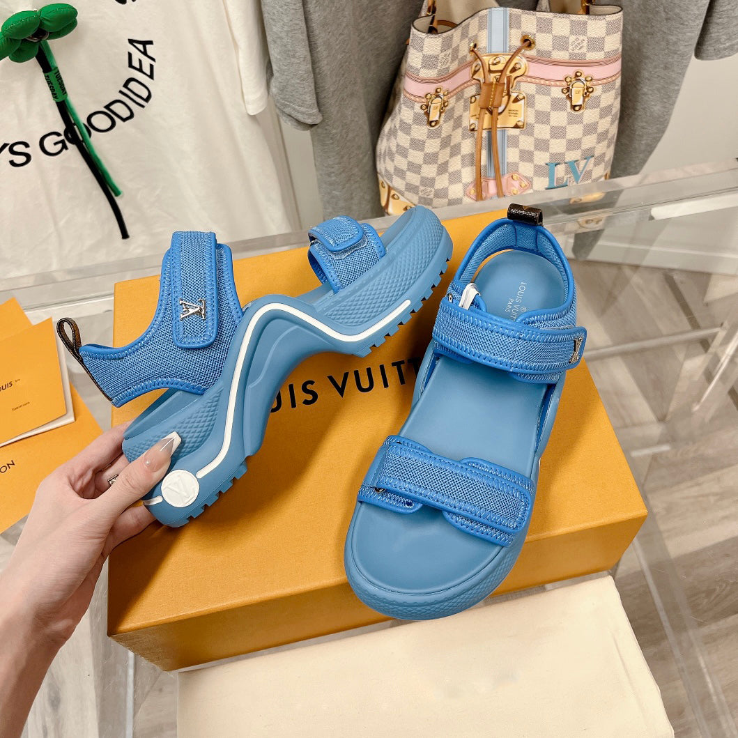 3 Colors High Quality  Luxury Velcro Sandals 03067