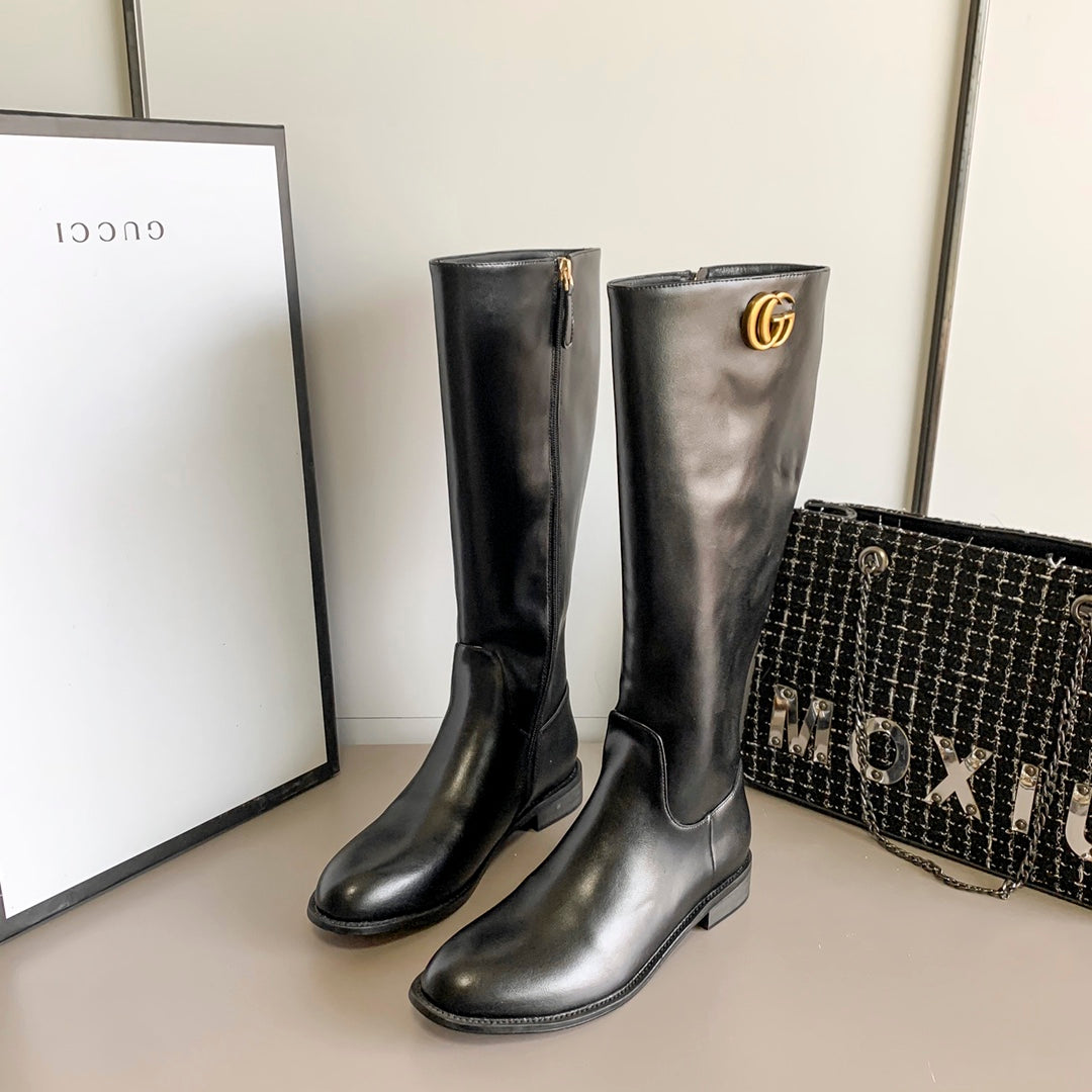 New G celebrity-style zipper boots, a must-have for the street XC0423101301