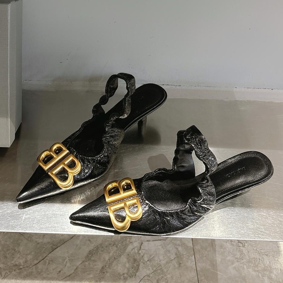 BB pointed toe sandals single shoes high heels 0725042808
