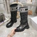 New embroidered letter boots 1024093015