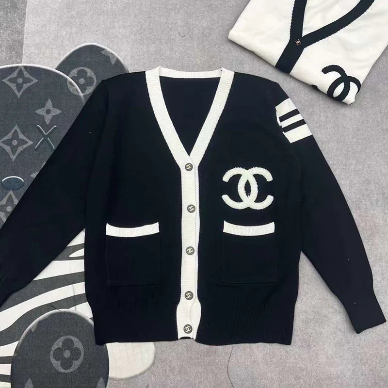 Versatile Knitted Embroidered Cardigan 1024093027