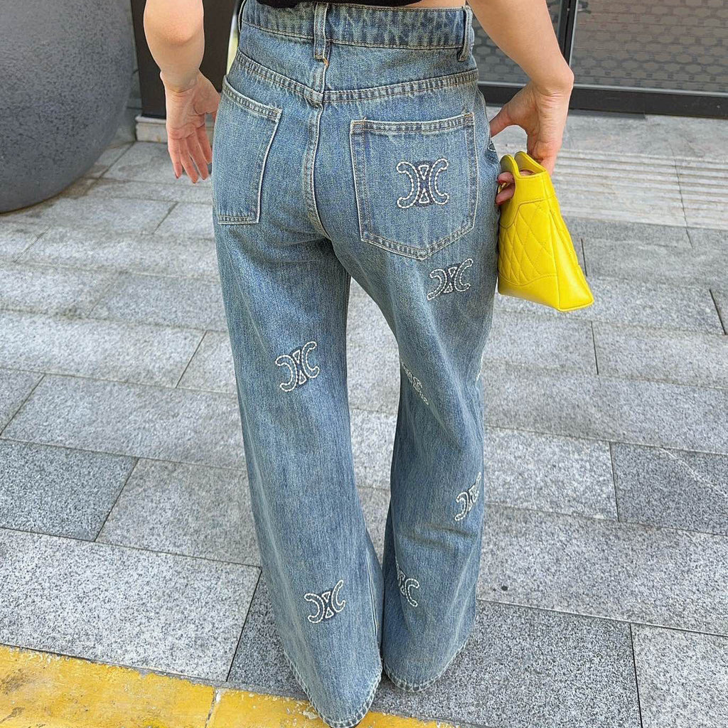 New fashionable and versatile women's casual jeans 1025021311