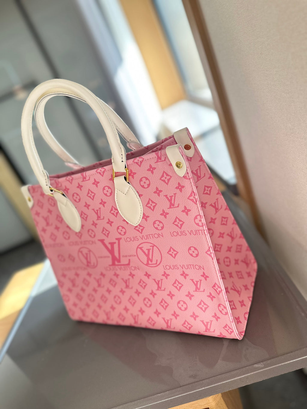 V fashion printed tote bag 0724041101