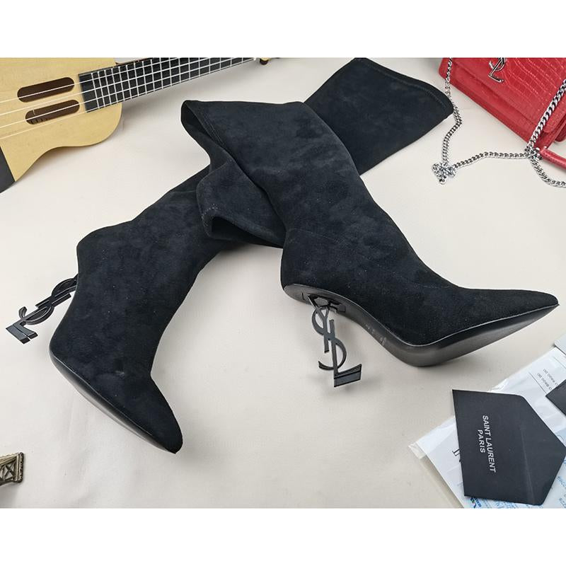 New fashionable suede high heels boots 1023121408