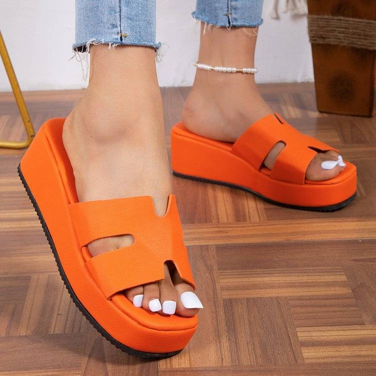 New Elevated Slio Thick Bottom Fashionable All-match Sandals 1024040309