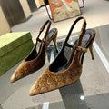New Fashion Versatile Suede High Heel Sandals 1024031917