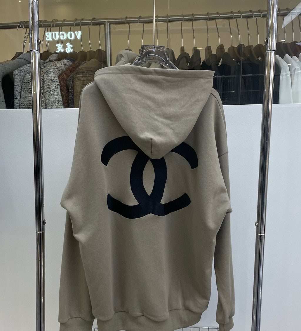 Letter slogan embroidered couple sweatshirt XC0823101706