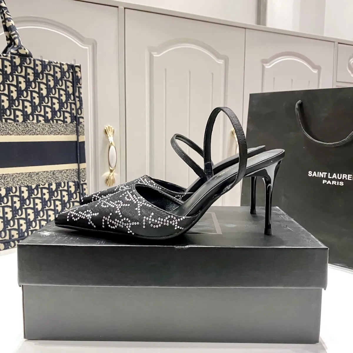 New high heels mesh pointed sandals 1025041111