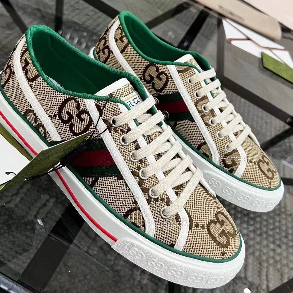 Couple Canvas Print Retro Casual Sneakers
