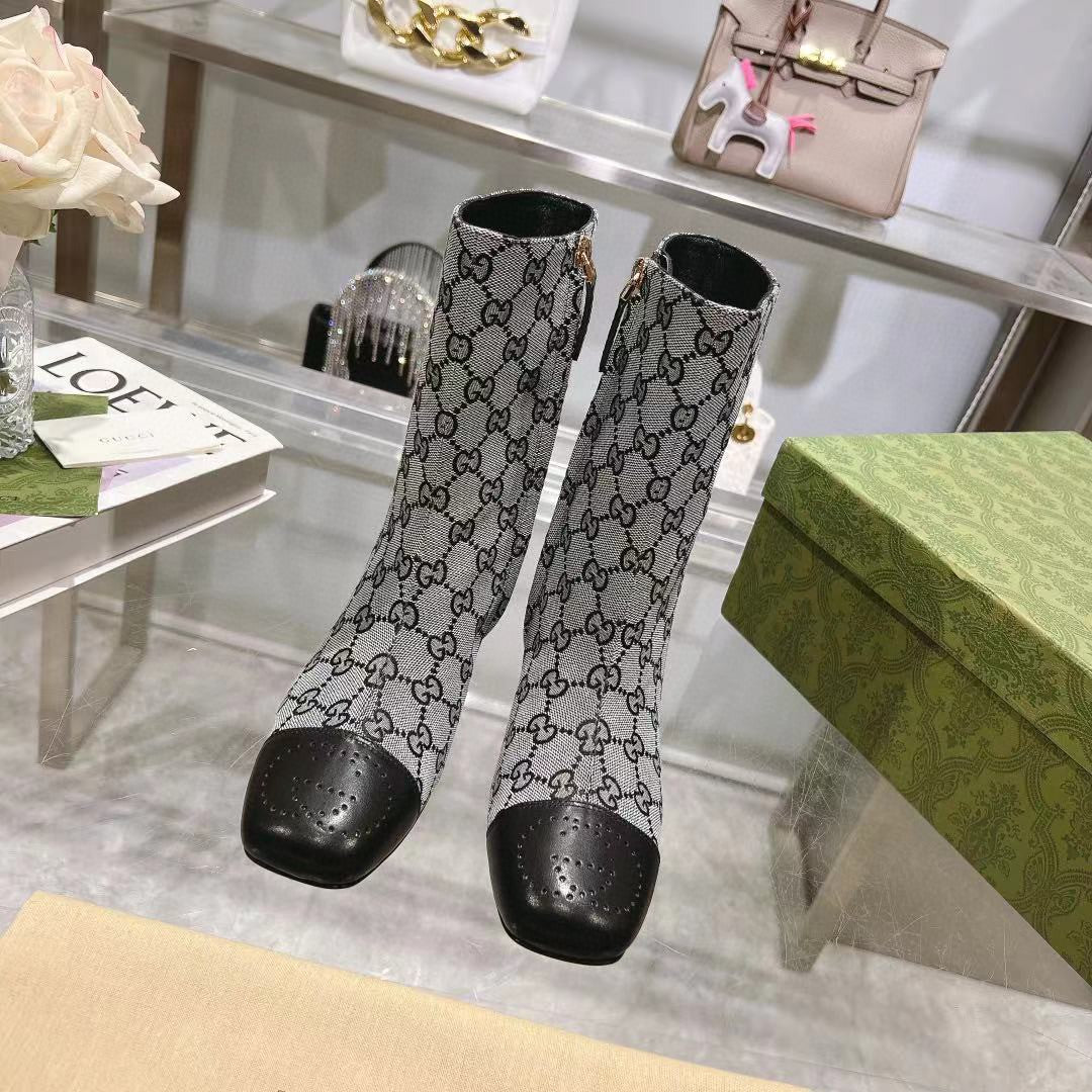G fashion high heel printed women's boots XC0723110315