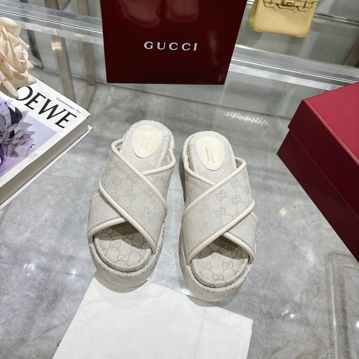 cross-upper thick-soled flip-flops 0725052901